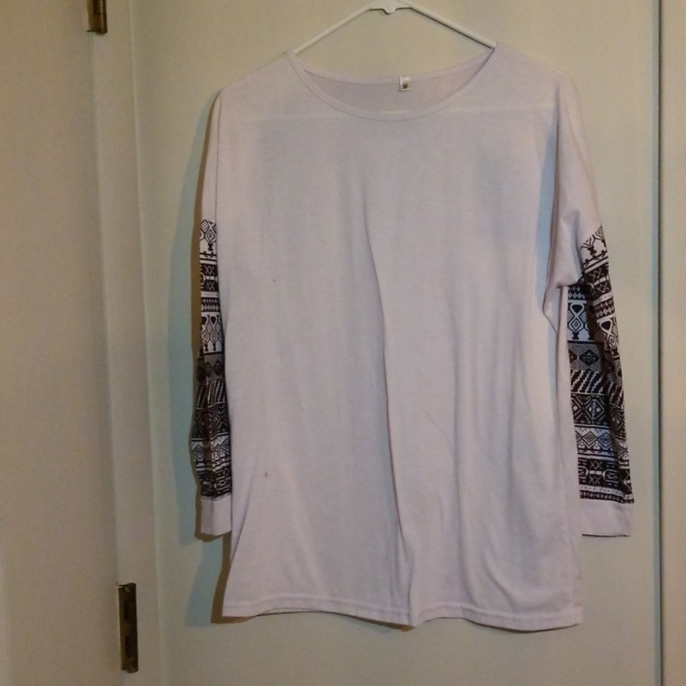 White Sleeve Designing shirt